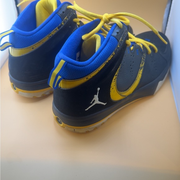 Size 12 mens Jordan High-Top Sneakers - Black and Blue - Picture 3 of 5